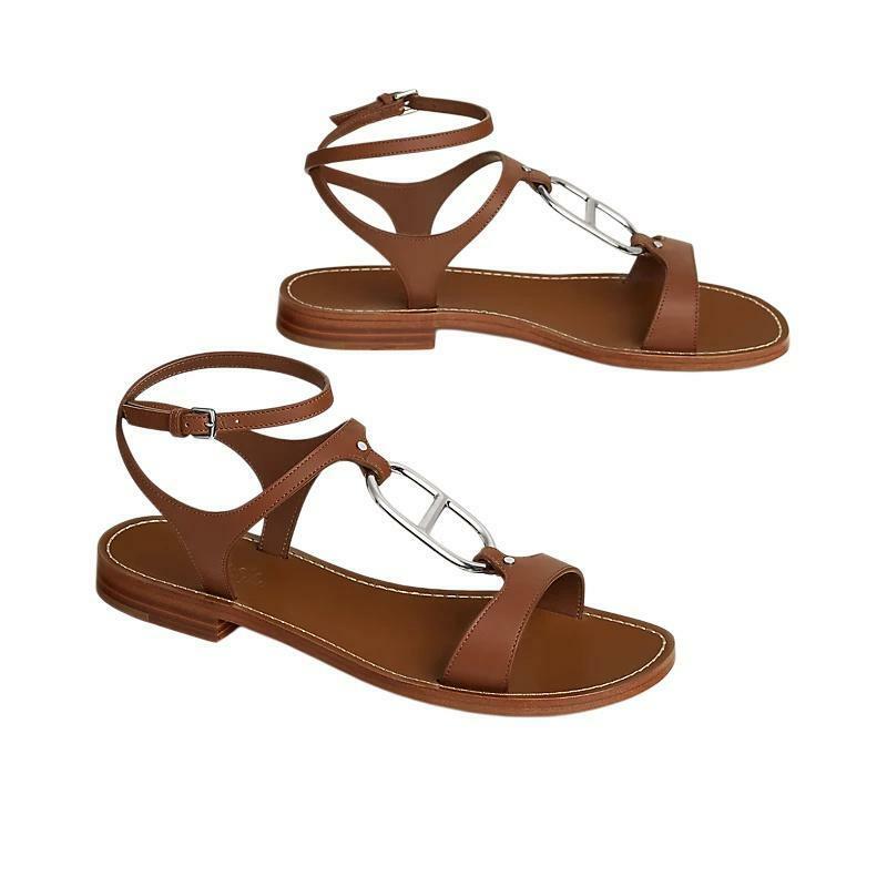 에르메스 마리넬라 Marinella 여성 샌들 골드 H261081Z 20380 - Hermes