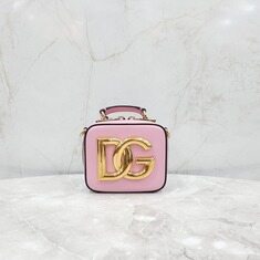[럭스유] 돌체앤가바나 DG 로고 카프스킨 마이크로백 핑크 썸네일 3