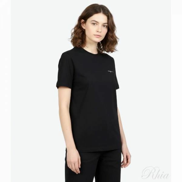 MSGM 로고 자수 반팔 티셔츠 3640MM141 247002 99 - MSGM