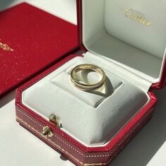 [더럭스] 까르띠에 방돔 루이 웨딩링 3.5mm 파베 세팅 B4052900 썸네일 2