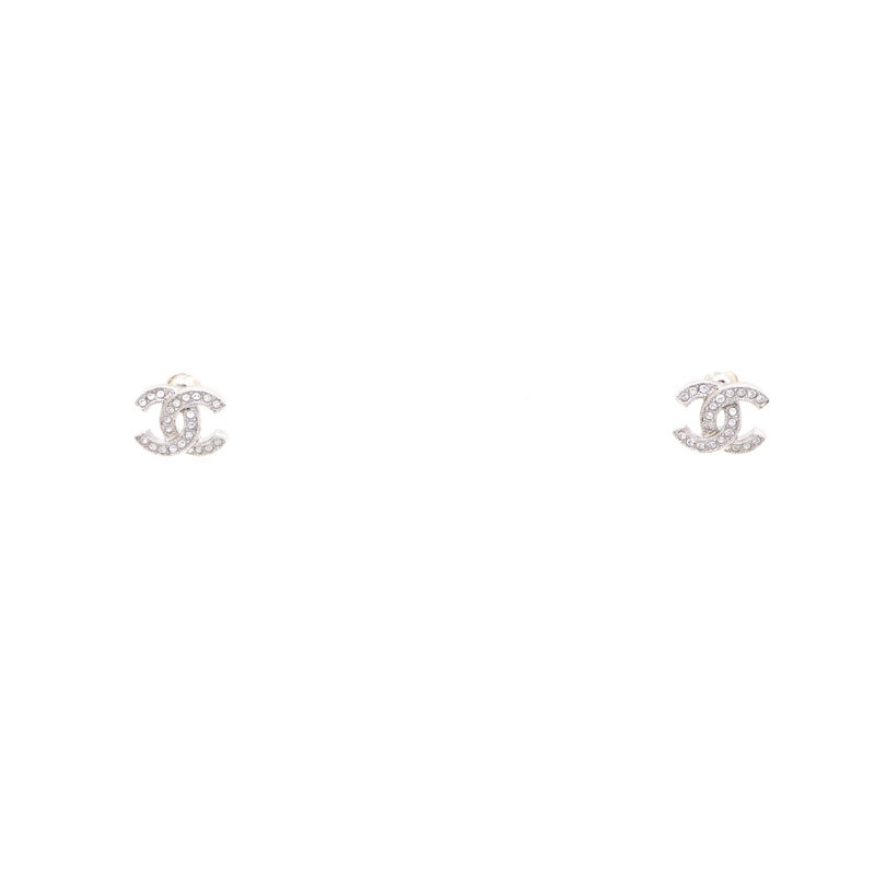 샤넬 ABE100 24-25시즌 은장CC 크리스탈 여성 이어링 귀걸이kk59709211 - Chanel