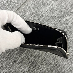 더팩토리 26SS 셀린느 트리옹프 캔버스 롱 지퍼 카드 지갑 / 블랙 (L104N3I56 38SI) 썸네일 6