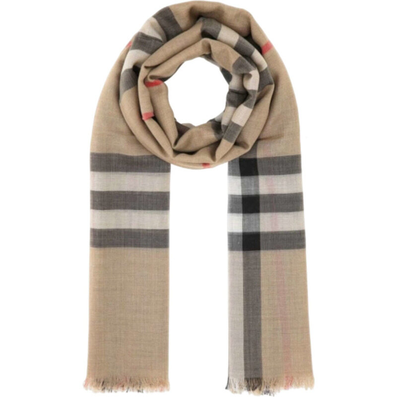 버버리 8078779 A7026 체크 울 실크 스카프 아카이브 베이지 [국내발송] - Burberry