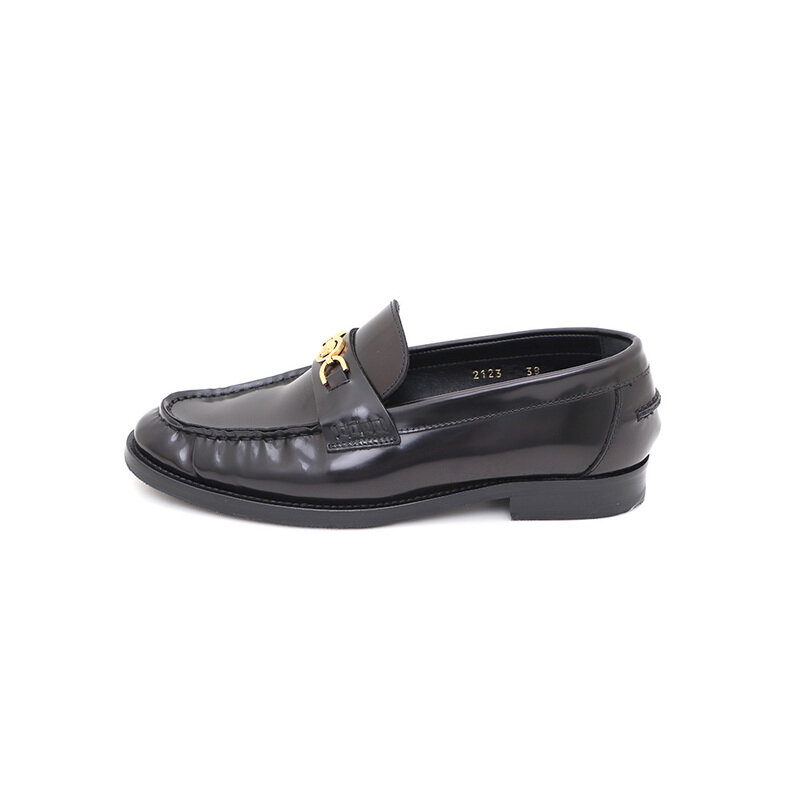 베르사체 Medusa 95 메두사 메탈 플래크 레더 로퍼kk70412207 - Versace
