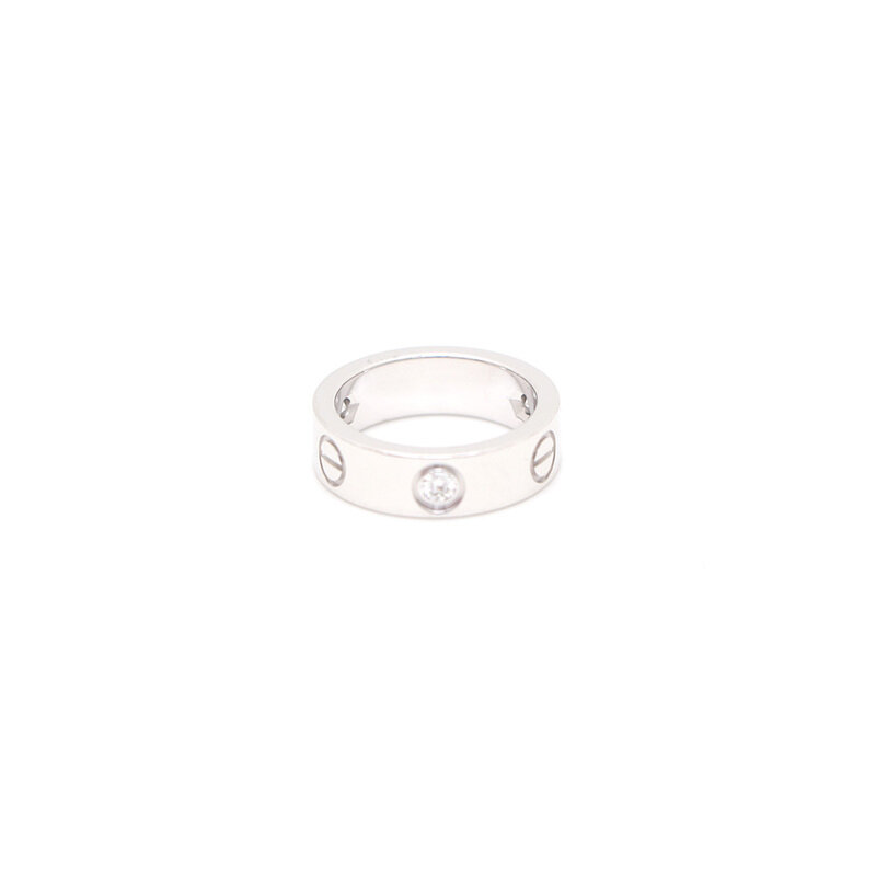 까르띠에 화이트골드 3P 다이아 러브링 반지kk37113815 - Cartier
