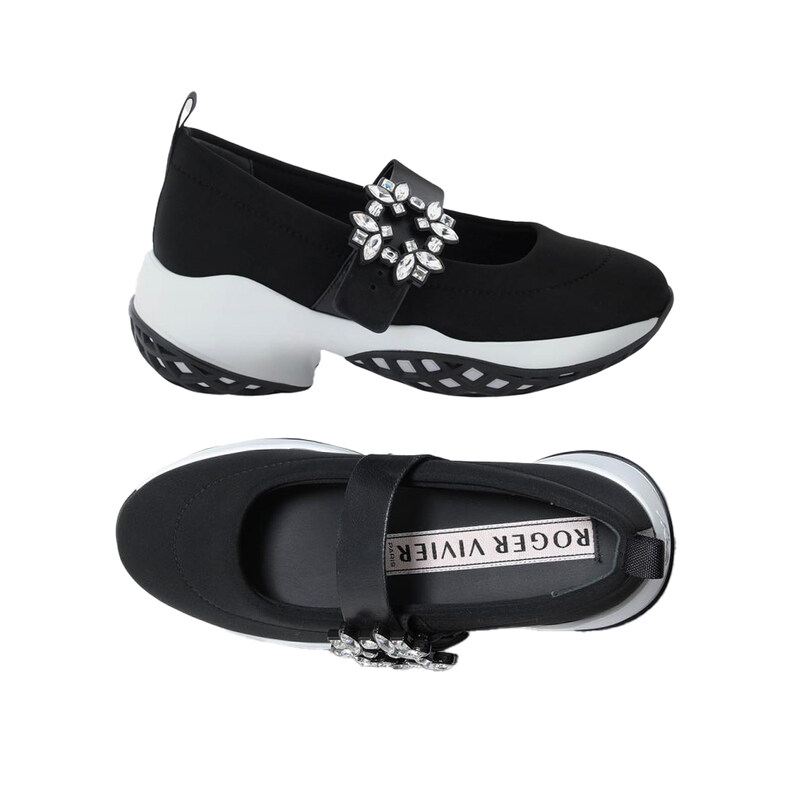 26SS 비브 런 베이비 스니커즈 블랙 RVW50637520 T81 B999 - Roger Vivier
