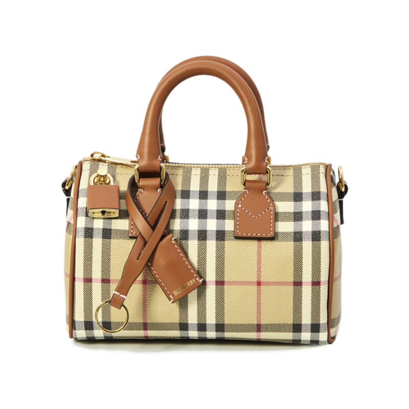 26SS 빈티지 체크 미니 볼링 토트백 브라이어브라운 8118565 - Burberry