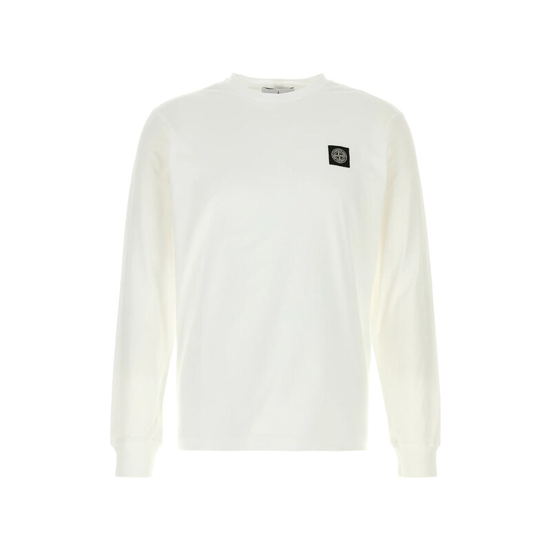 26SS 로고 패치 롱슬리브 티셔츠 화이트 L1S15 2100031 S0013 V0001 - Stone Island