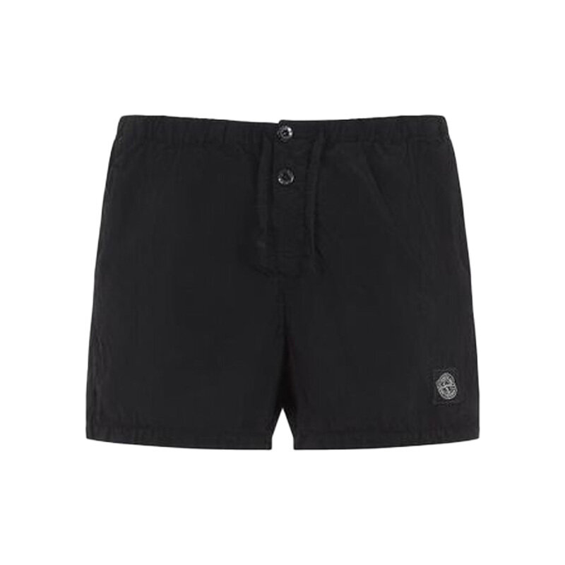 26SS 스톤아일랜드 남성 포켓 나일론 로고 패치 스윔 팬츠 블랙 B100003 S0043 V0029 - Stone Island