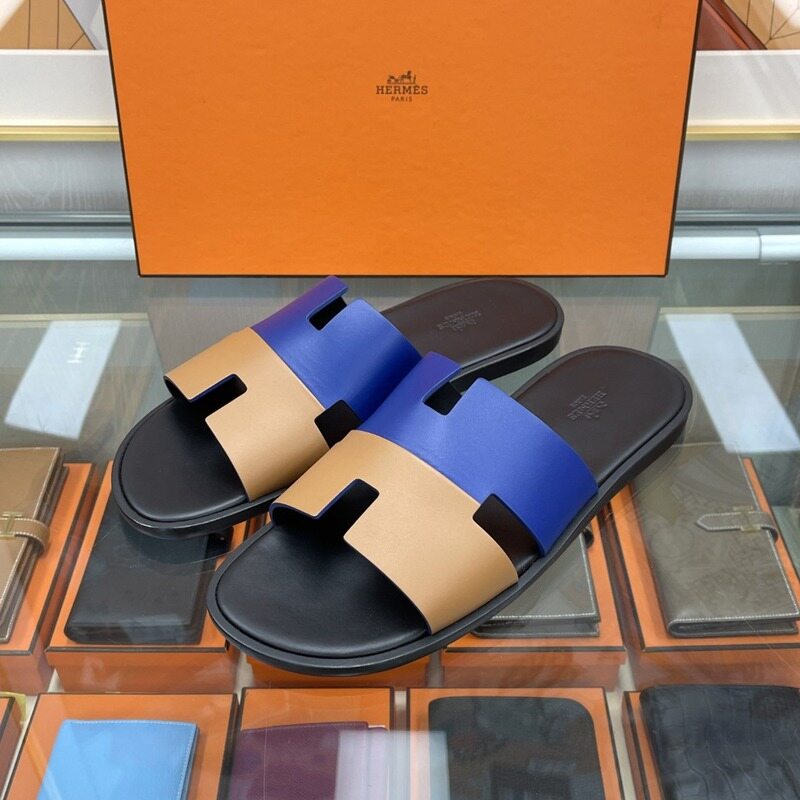[더럭스] 에르메스 이즈미르 투톤 샌들 슬리퍼 172460 43.5 - Hermes
