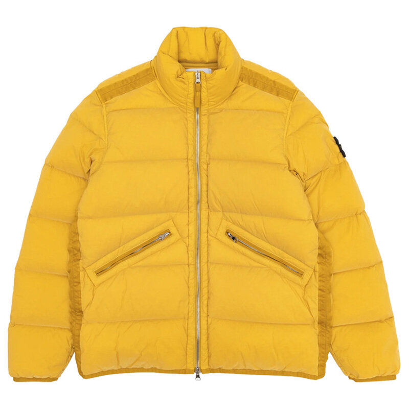 스톤 24FW 와펜 심리스 터널 패딩자켓 옐로우 811543028 V0034 - Stone Island