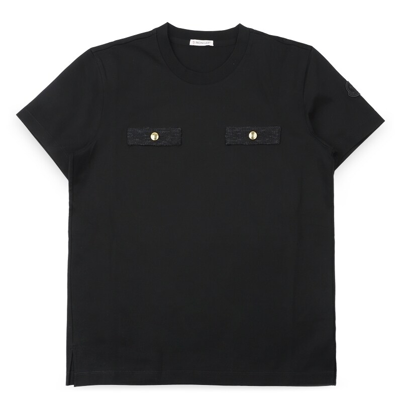 디몬트 몽클레어 여성 모크 포켓 코튼 반팔(블랙) 8C00023 89B9B 999 - Moncler