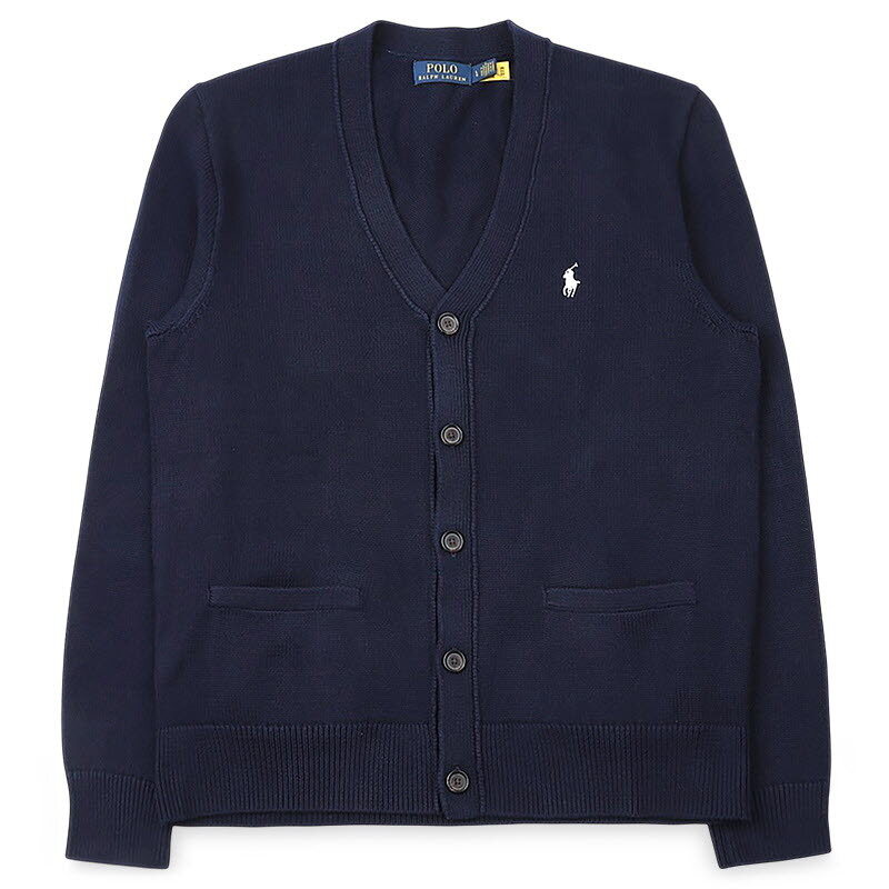 디몬트 폴로랄프로렌 남성 포니 자수 로고 V넥 가디건(네이비) 710961170 001 - Polo Ralph Lauren