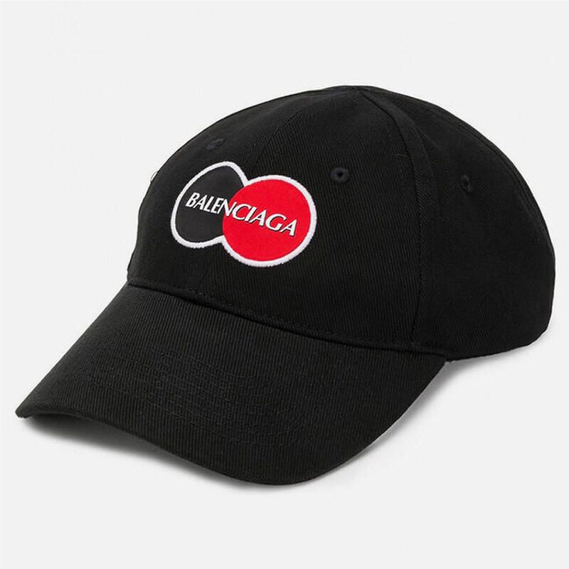 SS 유니폼 로고 볼캡 블랙 617138310B2 1000 - Balenciaga