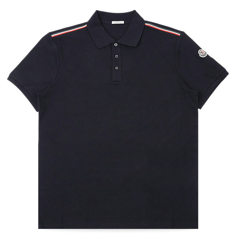 디몬트 몽클레어 남성 숄더 라인 배색 PK 반팔(네이비) 8A00031 89A16 77X - Moncler