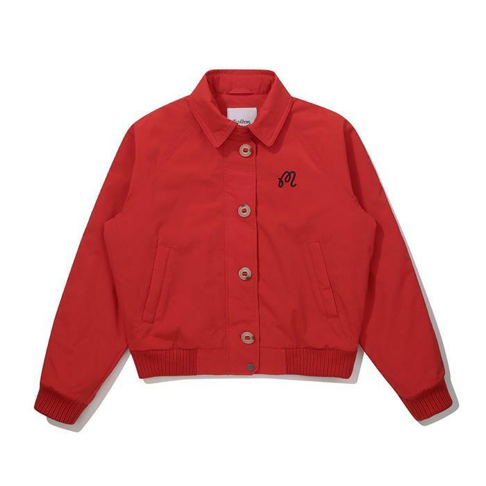 [국내발송] 말본골프 여성 버튼다운 패디드 자켓 레드 M6122PJK13RED - Malbon