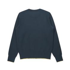 [국내발송] 말본골프 여성 이중지 라운드 니트 스웨터 네이비 M6122PKT11NVY 썸네일 1