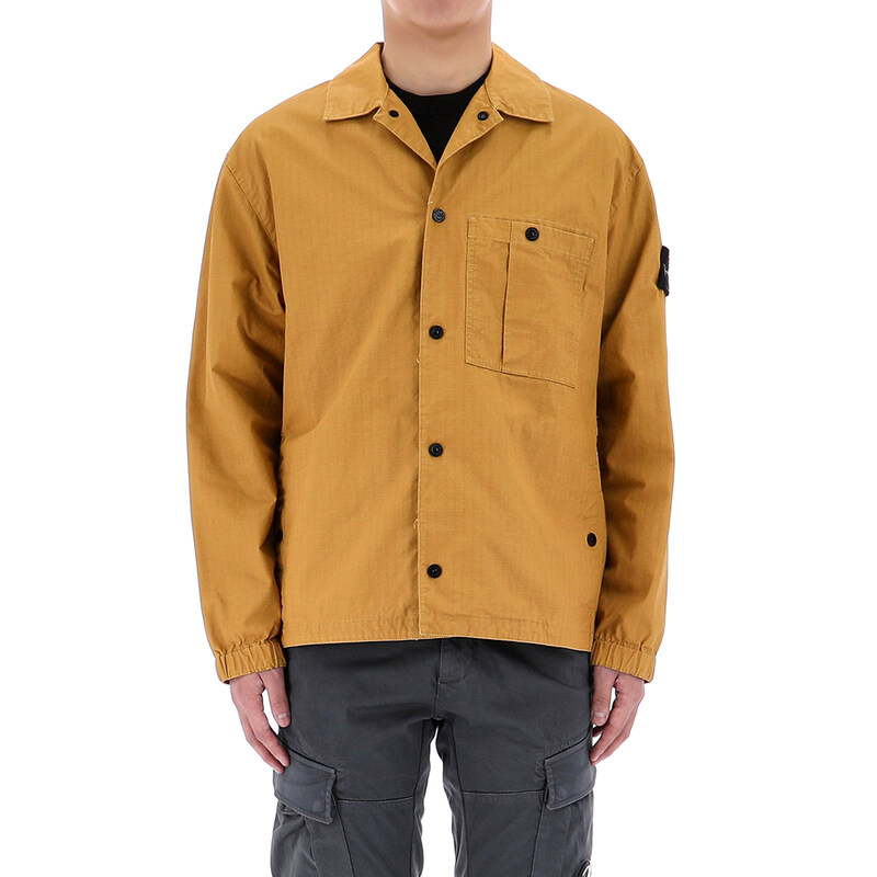국내배송 26SS 스톤아일랜드 와펜 패치 버튼 셔츠 자켓 L1S151200018 S0299 V0034 - Stone Island