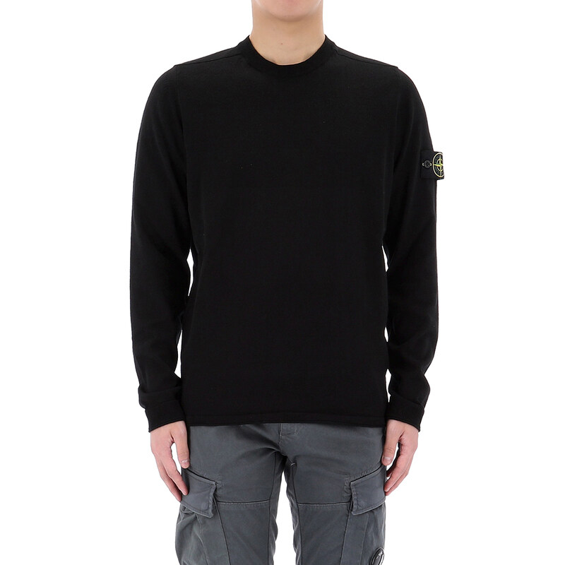 국내배송 26SS 스톤아일랜드 와펜 패치 코튼 니트 L1S155100062 S00B9 V0029 - Stone Island