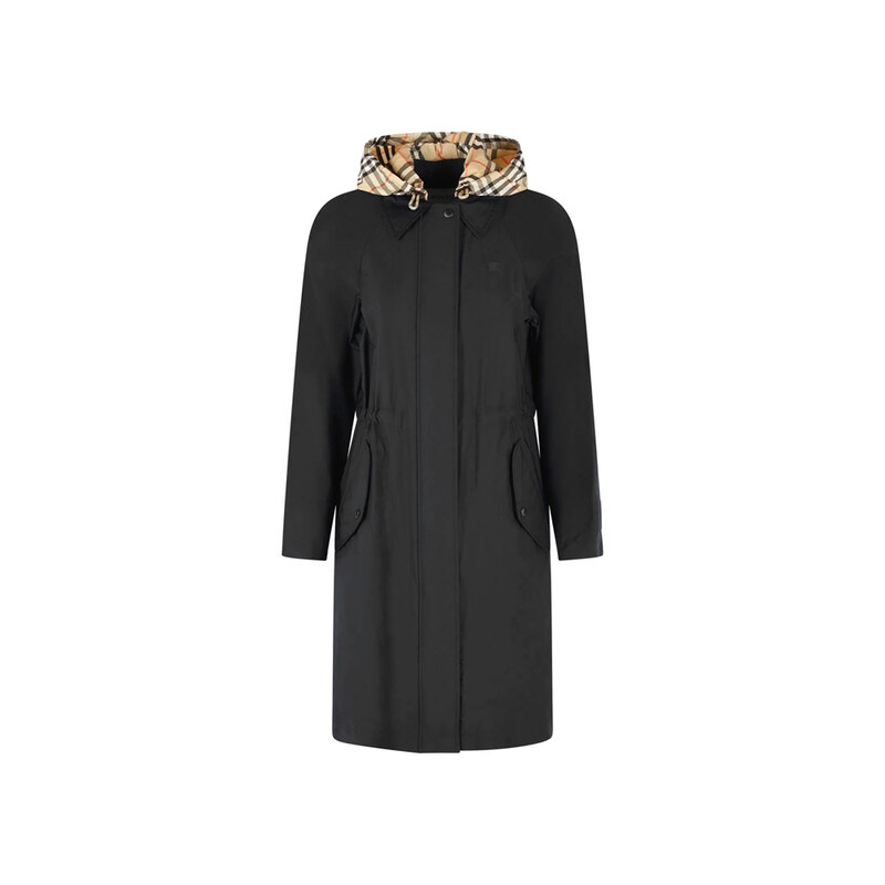 26SS 뉴버리 NEWBURY 후드 롱 자켓 블랙 8120897 - Burberry