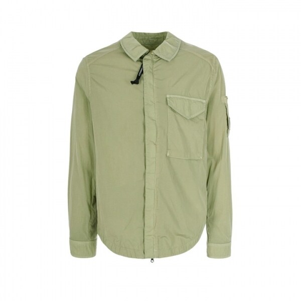 26SS 렌즈 와펜 크롬 R 오버셔츠 자켓 모스그레이 20CMOS710A 005904G 610 - CP company