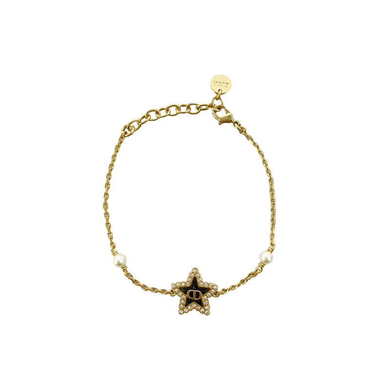 26SS 쁘띠 CD 럭키 바로크 브레이슬릿 골드 B3124WOMCY D92B - Christian Dior
