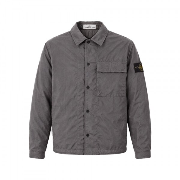 26SS 와펜 패치 오버 셔츠자켓 차콜 L1S15 1200002 S0A23 V0065 - Stone Island