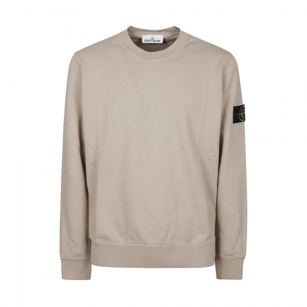 26SS 와펜 패치 맨투맨 샌드 L1S15 6100060 S0051 V009A - Stone Island