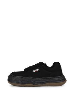 26SS 메종 미하라 야스히로 올리버 OG 솔 캔버스 로우탑 스니커즈 A15FW704 BLK BLACK DOM 썸네일 1