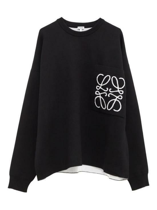 26SS 로에베 스웨터 H526Y14KKI 1102 BLACK WHITE DOM - Loewe
