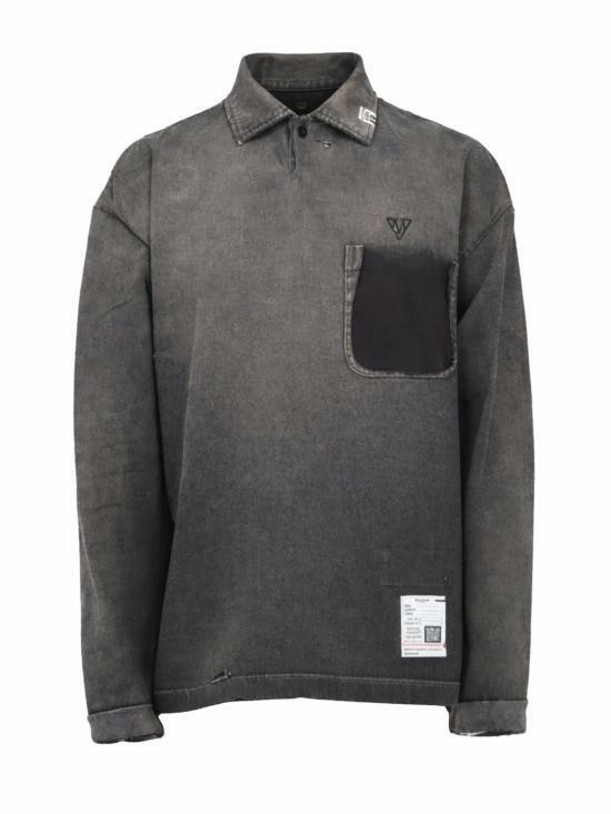26SS 메종 미하라 야스히로 폴로 티셔츠 J16LT801 BLACK DOM - Mihara Yasuhiro