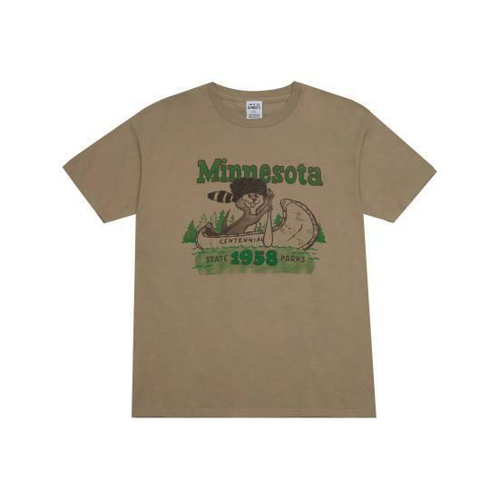 26SS 와일드 동키 반팔 티셔츠 MINNESOTA TSHIRT KHAKI DOM - Wild Donkey