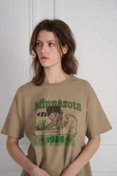 26SS 와일드 동키 반팔 티셔츠 MINNESOTA TSHIRT KHAKI DOM 썸네일 3
