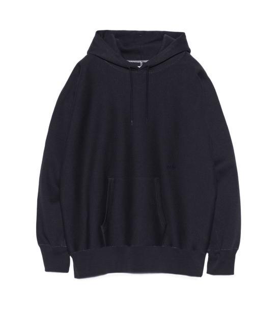 26SS 나나미카 후드 티셔츠 S26SH009E N NAVY DOM - Nanamica