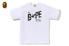 베이프 반팔 티셔츠 001TEM301040MWHT WHITE DOM 썸네일 1