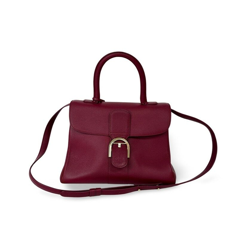 델보 브리앙 MM 로데오 가죽 보르도 금장 - Delvaux