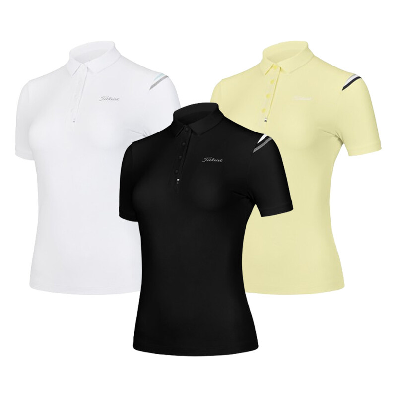 쇼핑백 선물포장 타이틀리스트 골프 여성 드라이 터치 SS 폴로 셔츠 - titleist