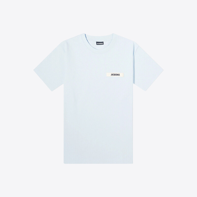 자크뮈스 남성 그로그랭 로고 반팔 티셔츠 (라이트블루) TSM00133AJ0 0226 321 - Jacquemus