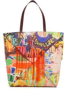 국내발송 로에베 Large puzzle fold tote with print 썸네일 1