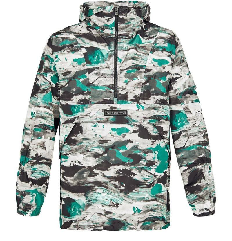 국내발송 루이비통 Surface planet print hooded safari jacket - Louis Vuitton