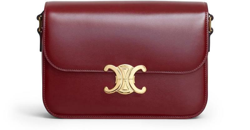 국내발송 셀린느 Medium Triomphe bag in shiny calfskin - Celine