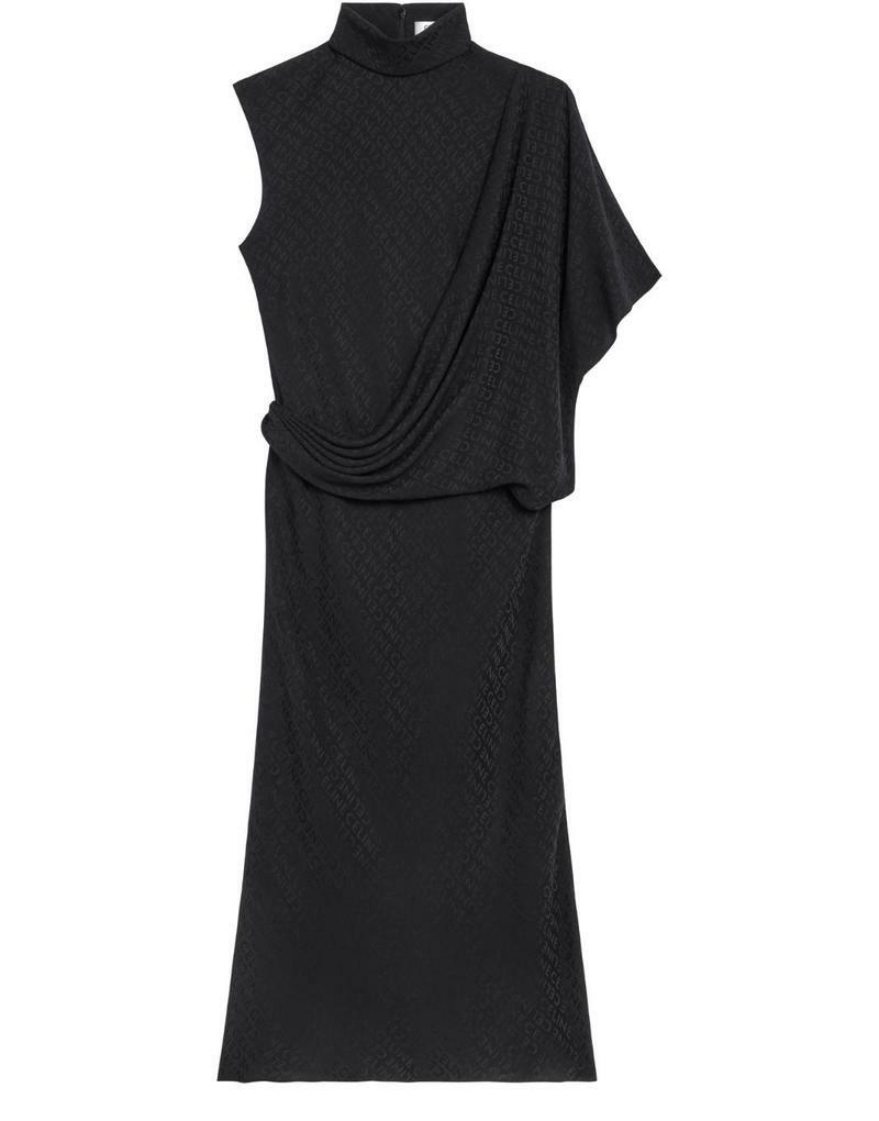 국내발송 셀린느 Loose draped dress in matte and shiny silk - Celine
