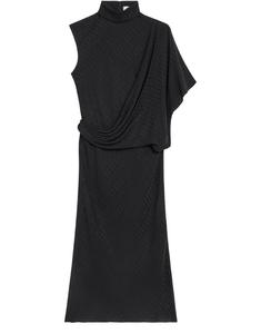 국내발송 셀린느 Loose draped dress in matte and shiny silk 썸네일 4