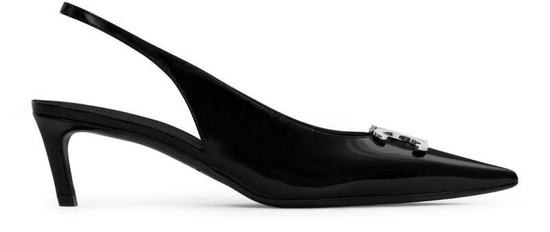 국내발송 셀린느 Alma Triomphe slingbacks in glossy calfskin - Celine