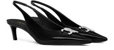국내발송 셀린느 Alma Triomphe slingbacks in glossy calfskin 썸네일 2