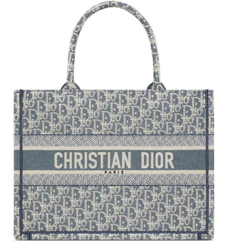 국내발송 디올 Medium Dior Book Tote Dior Oblique embroidery - Christian Dior