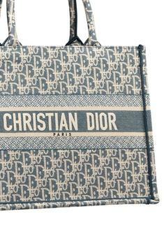 국내발송 디올 Medium Dior Book Tote Dior Oblique embroidery 썸네일 5