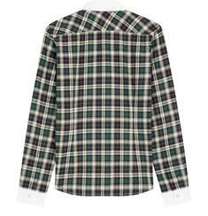 국내발송 셀린느 Mia shirt in tartan cotton 썸네일 5