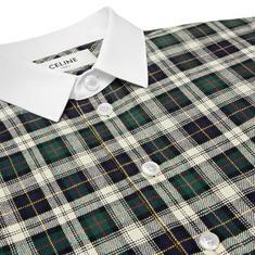 국내발송 셀린느 Mia shirt in tartan cotton 썸네일 3