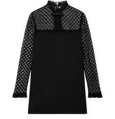 국내발송 셀린느 Lace mini dress in diagonal wool 썸네일 1